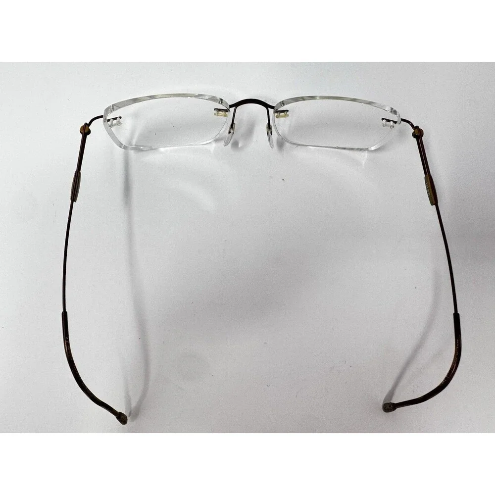 Silhouette Titan 7581 6087 Brown Rimless Eyeglass Frames 19-140 Austria